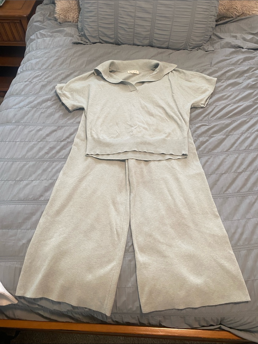 Marled Two-Piece Set Size M
